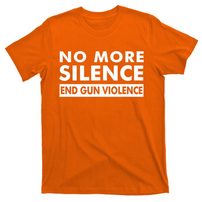 No More Silence End Gun Violence Anti Gun T-Shirt