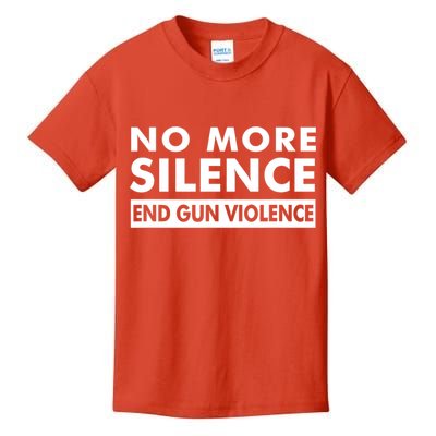 No More Silence End Gun Violence Anti Gun Kids T-Shirt