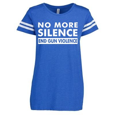 No More Silence End Gun Violence Anti Gun Enza Ladies Jersey Football T-Shirt