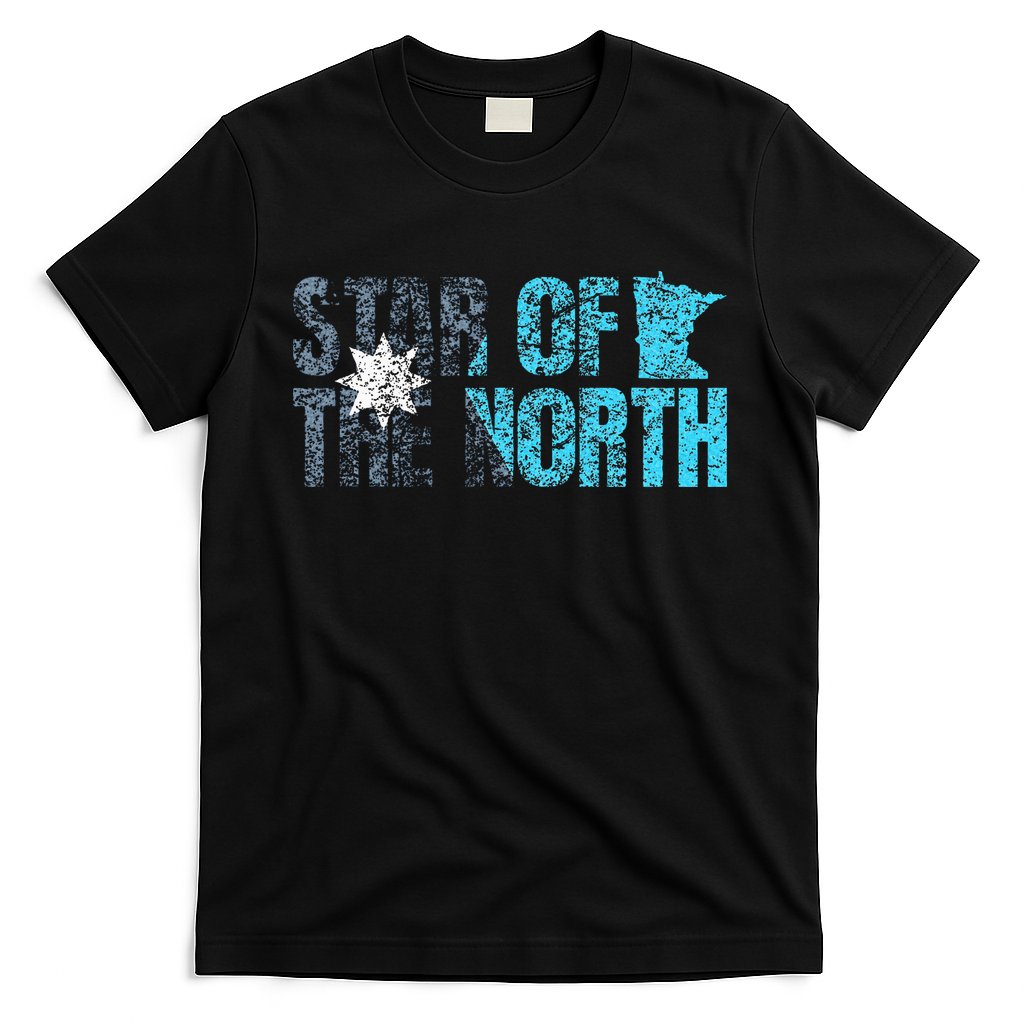 New Minnesota State Flag Mn Star Of The North Map T-Shirt