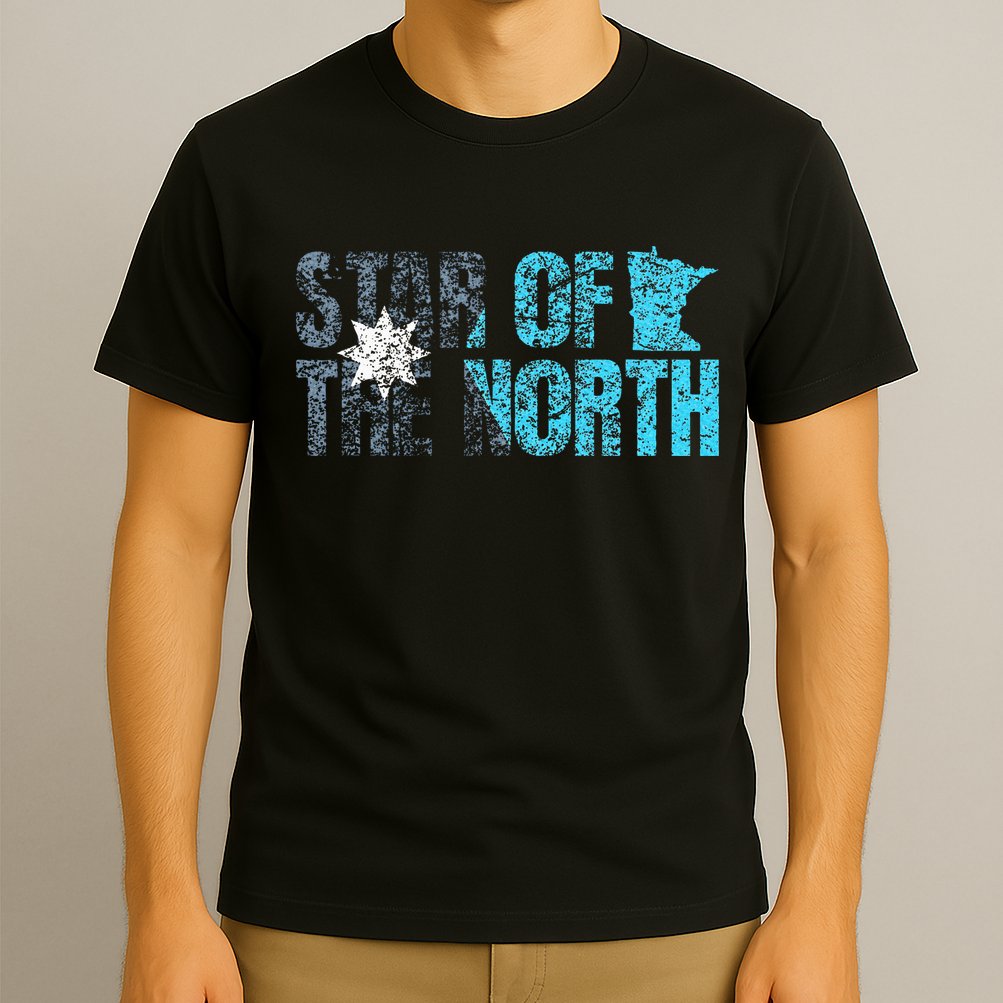 New Minnesota State Flag Mn Star Of The North Map T-Shirt