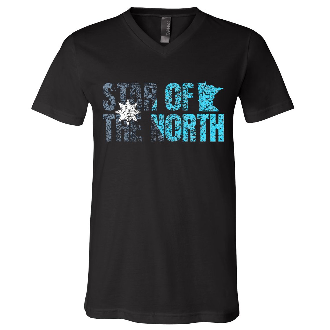 New Minnesota State Flag Mn Star Of The North Map V-Neck T-Shirt