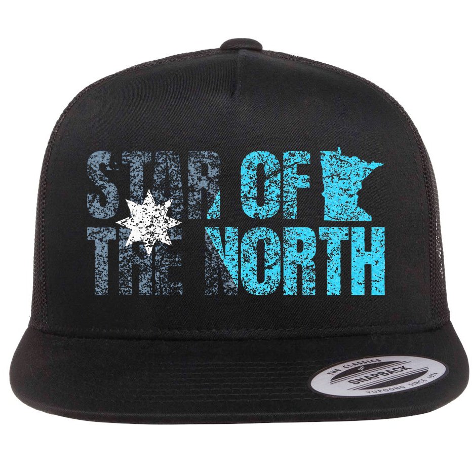 New Minnesota State Flag Mn Star Of The North Map Flat Bill Trucker Hat