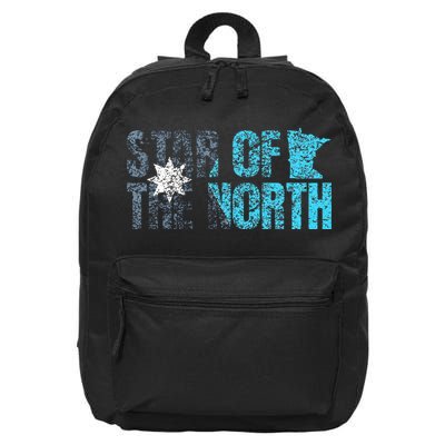 New Minnesota State Flag Mn Star Of The North Map 16 in Basic Backpack