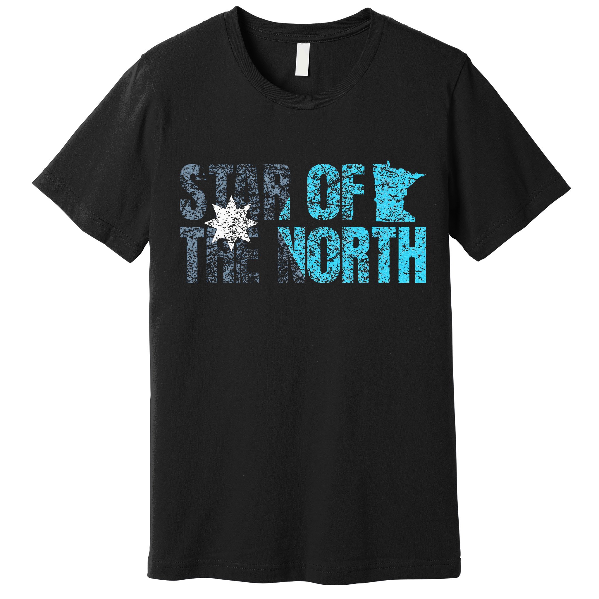 New Minnesota State Flag Mn Star Of The North Map Premium T-Shirt
