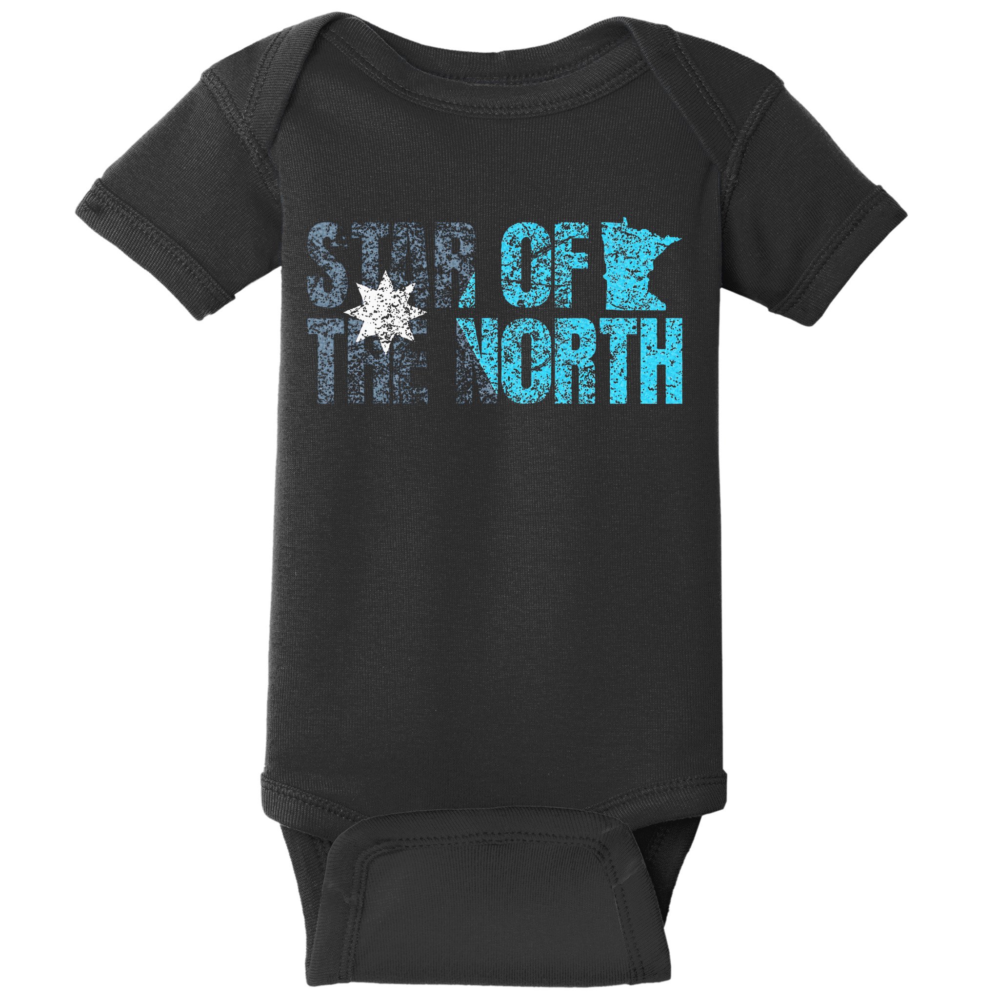 New Minnesota State Flag Mn Star Of The North Map Baby Bodysuit