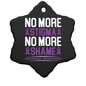 No More Stigma No More Shame Addiction Ceramic Star Ornament