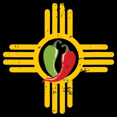 New Mexico Southwest Zia With Red And Green Chile T-Shirt