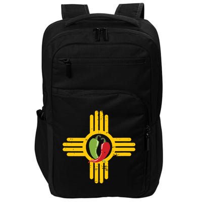 New Mexico Southwest Zia With Red And Green Chile Impact Tech Backpack