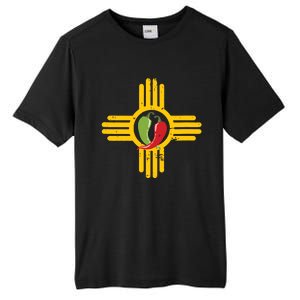 New Mexico Southwest Zia With Red And Green Chile Tall Fusion ChromaSoft Performance T-Shirt