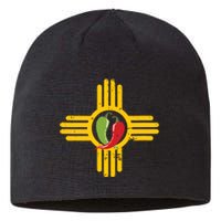 New Mexico Southwest Zia With Red And Green Chile Sustainable Beanie