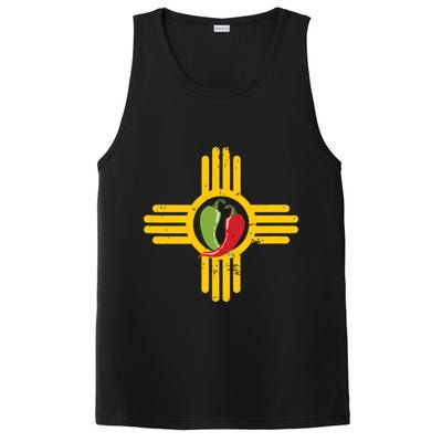 New Mexico Southwest Zia With Red And Green Chile PosiCharge Competitor Tank