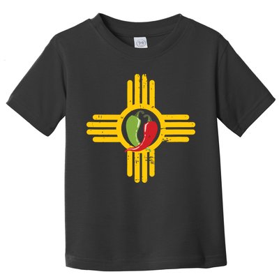 New Mexico Southwest Zia With Red And Green Chile Toddler T-Shirt