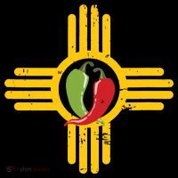New Mexico Southwest Zia With Red And Green Chile Short Acrylic Beanie