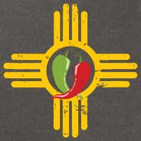 New Mexico Southwest Zia With Red And Green Chile Cotton Canvas Backpack
