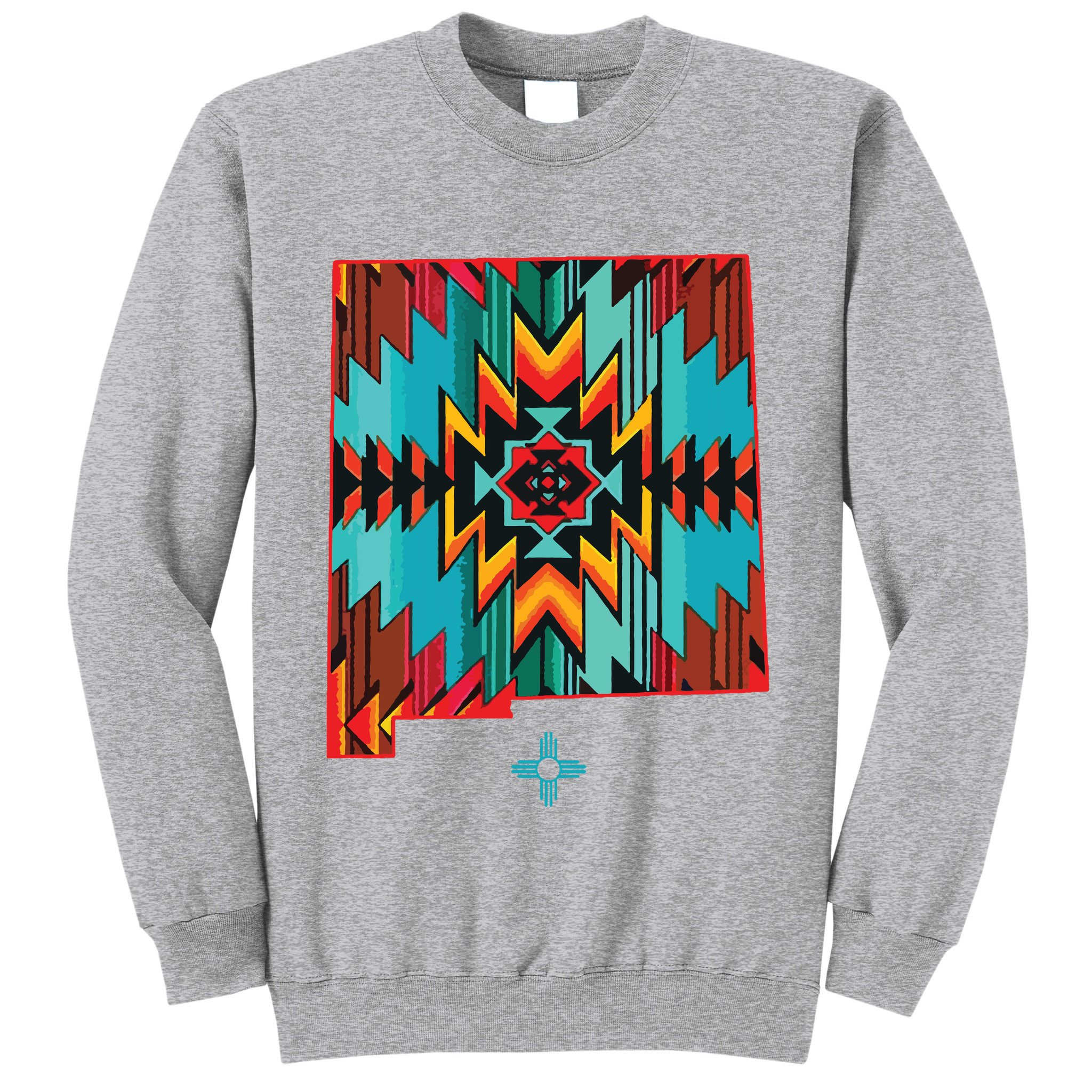 New Mexico State Floral Design Southwest Nm Zia Art Tall Sweatshirt