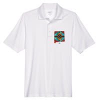 New Mexico State Floral Design Southwest Nm Zia Art Men's Origin Performance Pique Polo