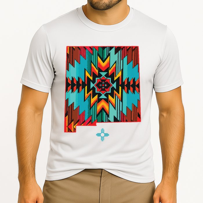New Mexico State Floral Design Southwest Nm Zia Art Cooling Performance Crew T-Shirt