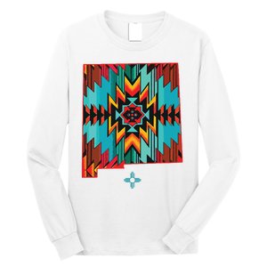 New Mexico State Floral Design Southwest Nm Zia Art Long Sleeve Shirt