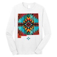 New Mexico State Floral Design Southwest Nm Zia Art Long Sleeve Shirt