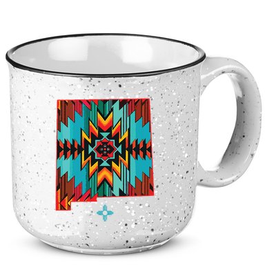 New Mexico State Floral Design Southwest Nm Zia Art 15oz Campfire Ceramic Mug