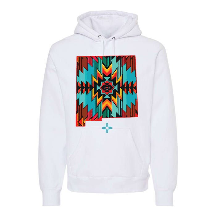 New Mexico State Floral Design Southwest Nm Zia Art Premium Hoodie