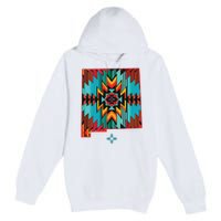 New Mexico State Floral Design Southwest Nm Zia Art Premium Pullover Hoodie