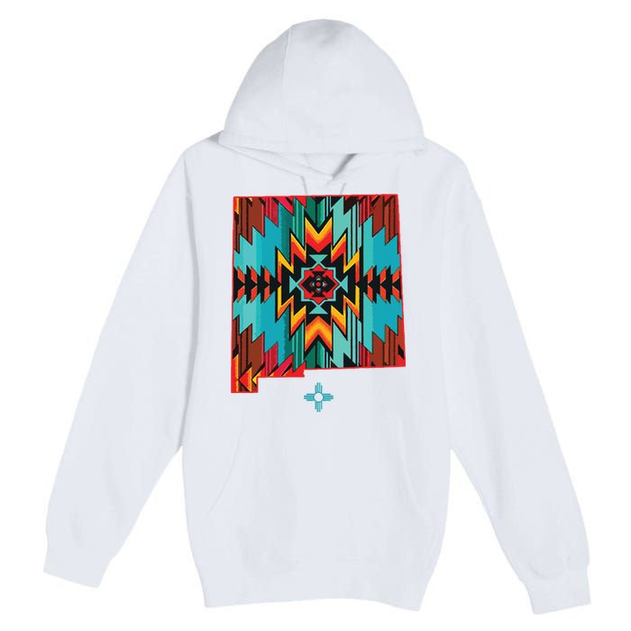 New Mexico State Floral Design Southwest Nm Zia Art Premium Pullover Hoodie