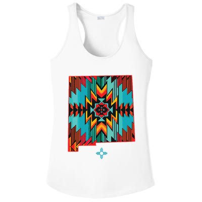 New Mexico State Floral Design Southwest Nm Zia Art Ladies PosiCharge Competitor Racerback Tank
