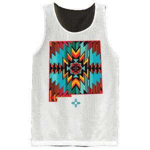 New Mexico State Floral Design Southwest Nm Zia Art Mesh Reversible Basketball Jersey Tank