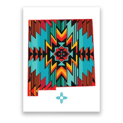 New Mexico State Floral Design Southwest Nm Zia Art Poster
