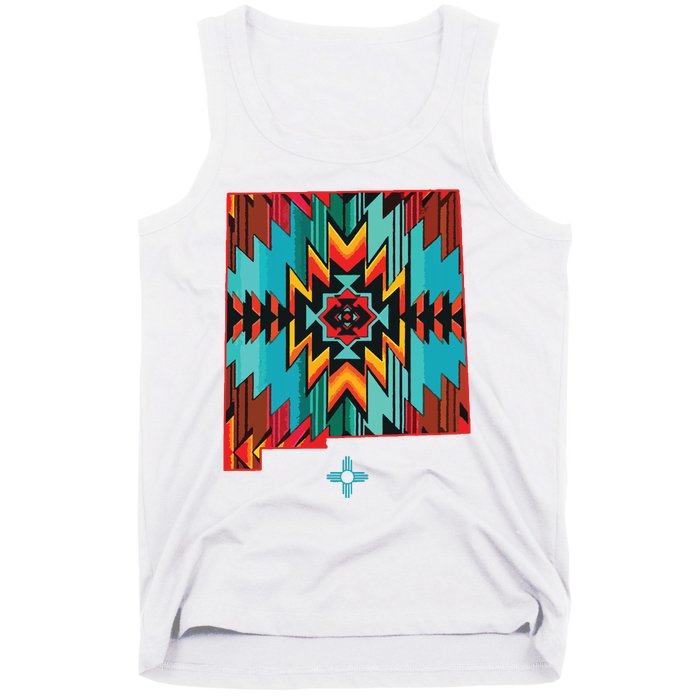 New Mexico State Floral Design Southwest Nm Zia Art Tank Top