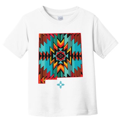 New Mexico State Floral Design Southwest Nm Zia Art Toddler T-Shirt