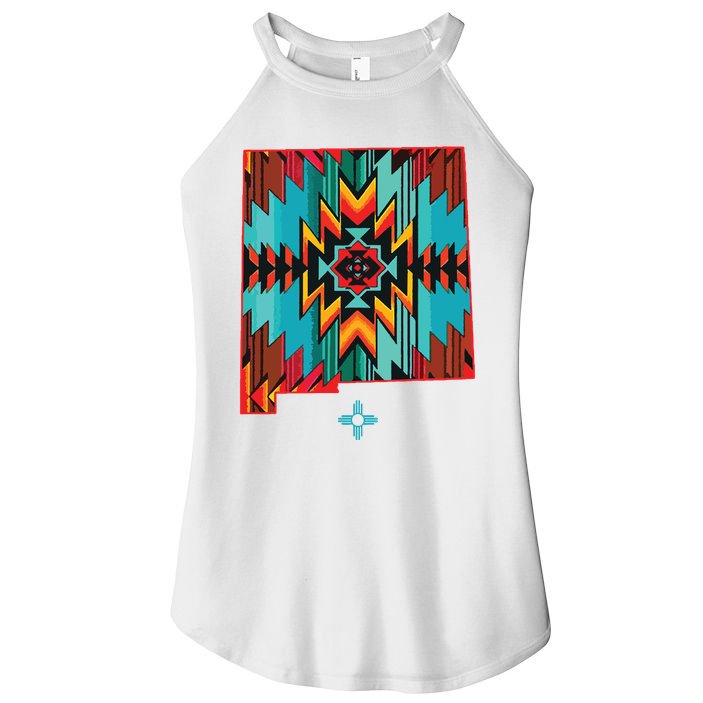New Mexico State Floral Design Southwest Nm Zia Art Women's Perfect Tri Rocker Tank