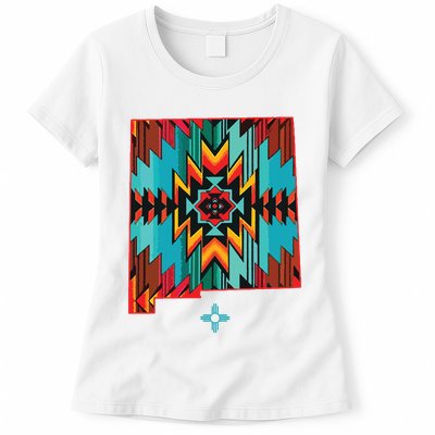 New Mexico State Floral Design Southwest Nm Zia Art Womens T-Shirt