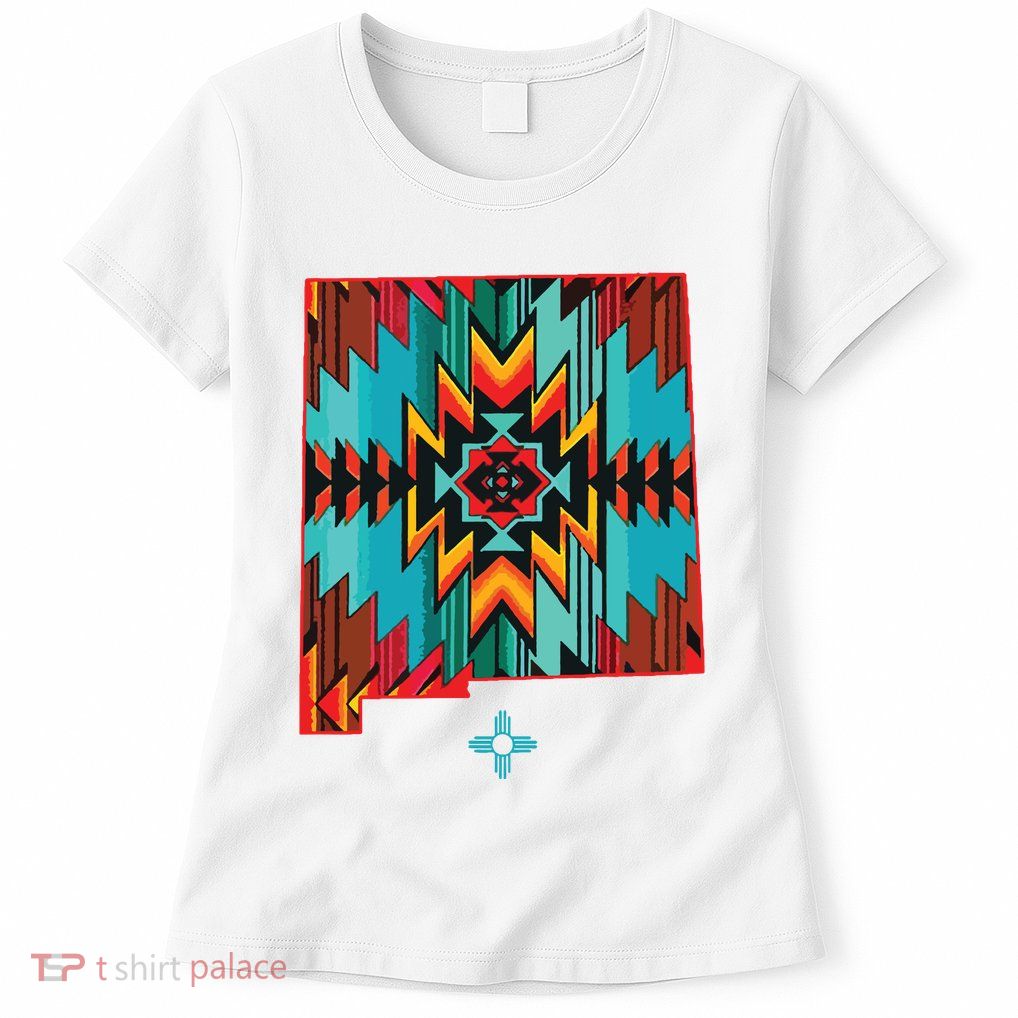 New Mexico State Floral Design Southwest Nm Zia Art Womens T-Shirt
