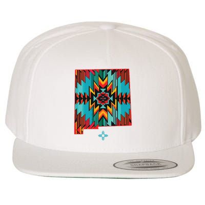 New Mexico State Floral Design Southwest Nm Zia Art Wool Snapback Cap