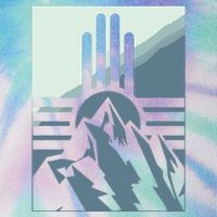 New Mexico State Zia Symbol And Mountains Graphic Design Legacy Tie Dye Trucker Hat