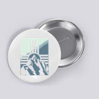 New Mexico State Zia Symbol And Mountains Graphic Design Button