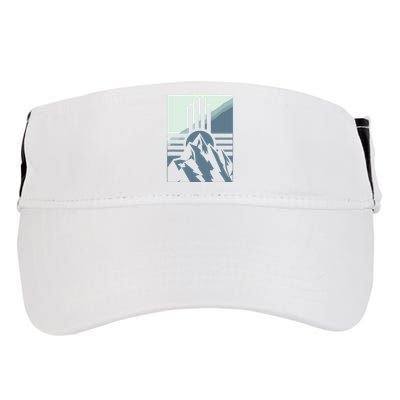 New Mexico State Zia Symbol And Mountains Graphic Design Adult Drive Performance Visor
