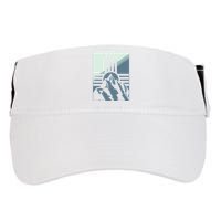 New Mexico State Zia Symbol And Mountains Graphic Design Adult Drive Performance Visor
