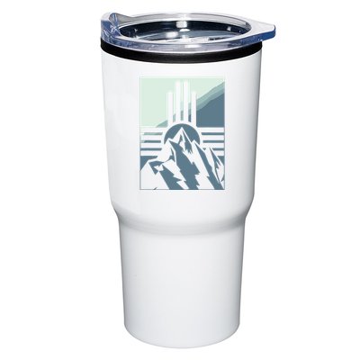 New Mexico State Zia Symbol And Mountains Graphic Design Tumbler