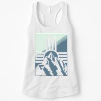 New Mexico State Zia Symbol And Mountains Graphic Design Womens Tank Top