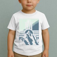New Mexico State Zia Symbol And Mountains Graphic Design Toddler T-Shirt