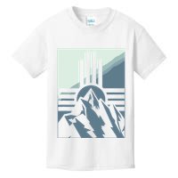 New Mexico State Zia Symbol And Mountains Graphic Design Kids T-Shirt
