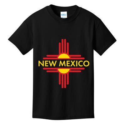New Mexico State Zia Symbol Design Kids T-Shirt