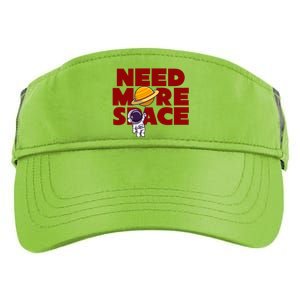 Need More Space Funny Astronaut Adult Drive Performance Visor