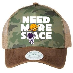 Need More Space Funny Astronaut Legacy Tie Dye Trucker Hat