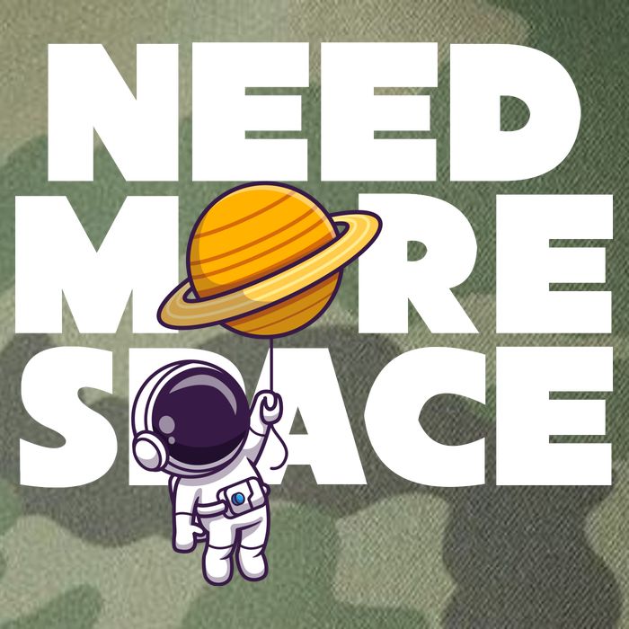 Need More Space Funny Astronaut Legacy Tie Dye Trucker Hat