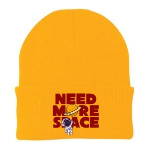 Need More Space Funny Astronaut Knit Cap Winter Beanie